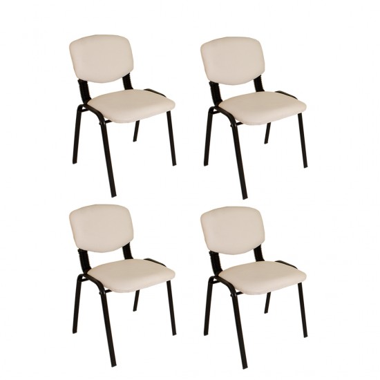 Form Ofis ve Toplantı Sandalyesi (4 Adet) - Krem