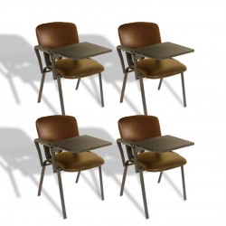 Form Hareketli Kollu Konferans Sandalyesi - Kahve (4 Adet)