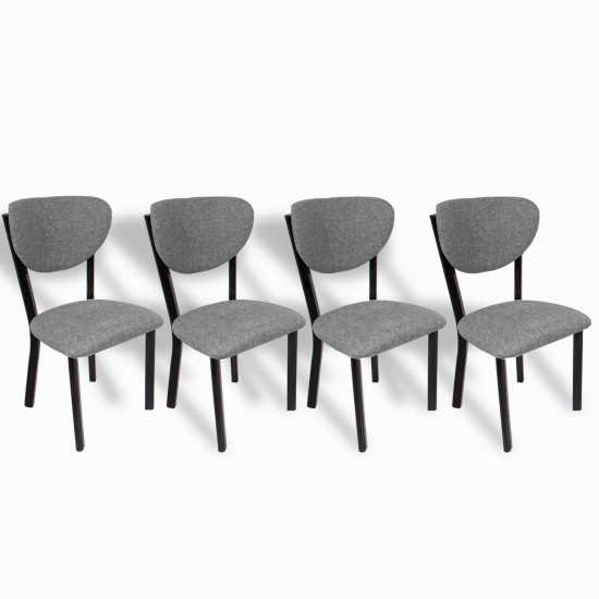 Elma Sandalye (4 Adet) - Keten Füme Elma Sandalye (4 Adet) - Keten Füme