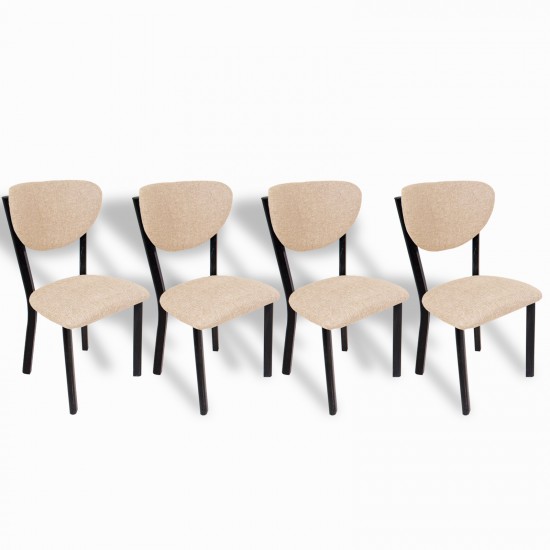 Elma Sandalye (4 Adet) - Keten Krem Elma Sandalye (4 Adet) - Keten Krem