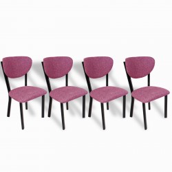 Elma Sandalye (4 Adet) - Keten Mor