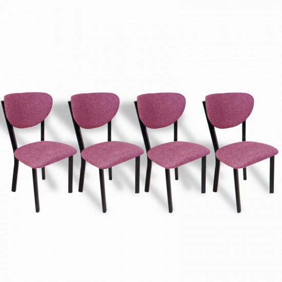 Elma Sandalye (4 Adet) - Keten Mor