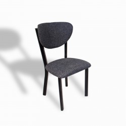 Elma Sandalye (4 Adet) - Keten Siyah