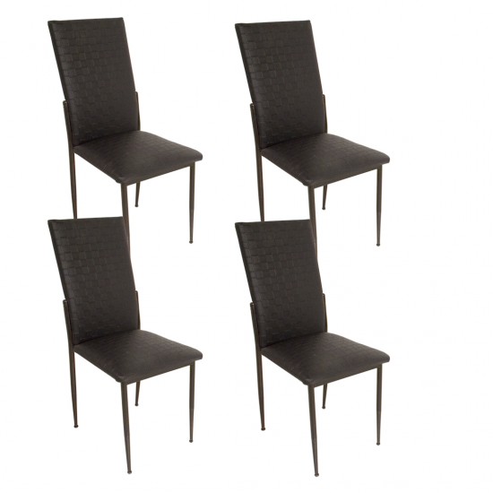 Gözde Sandalye ESB (Deri) (4 Adet ) - Siyah
