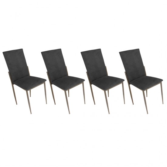 Gözde Sandalye ESB (Kumaş) (4 Adet ) - Siyah