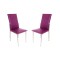 Gözde Sandalye (Deri) (2 Adet ) - Mor