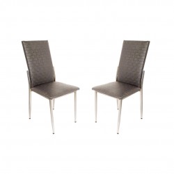 Gözde Sandalye (Deri) (2 Adet ) - Siyah