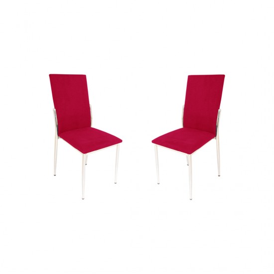 Gözde Sandalye (Kumaş) (2 Adet ) - Kırmızı
