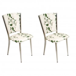 Kapitoneli Sandalye (Deri) (2 Adet) - Yeşil