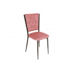 Kapitoneli Sandalye ESB (Kumaş) - Pembe Kapitoneli Sandalye ESB (Kumaş) - Pembe