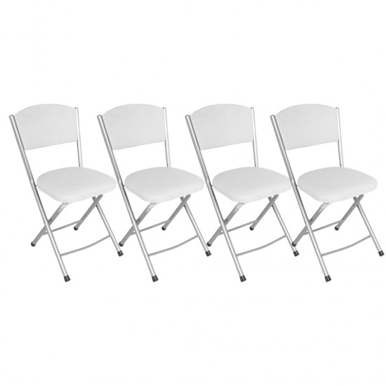 Katlanır Sandalye - Beyaz (4 Adet Fiyatıdır)