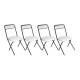 Katlanır Sandalye Klasik - Beyaz (4 Adet Fiyatıdır)