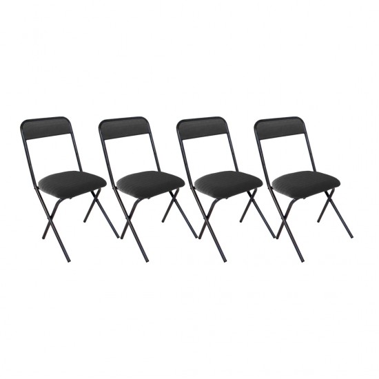 Katlanır Sandalye Klasik - Siyah (4 Adet Fiyatıdır)