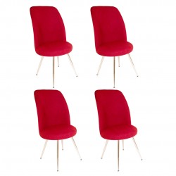 Saray Sandalye 4 Adet - Bordo