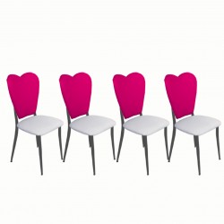 Aşk-ı Derun Sandalye (4adet) - Pembe Beyaz Aşk-ı Derun Sandalye (4adet) - Pembe Beyaz