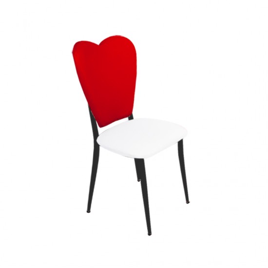 Aşk-ı Derun Sandalye - Kırmızı Beyaz