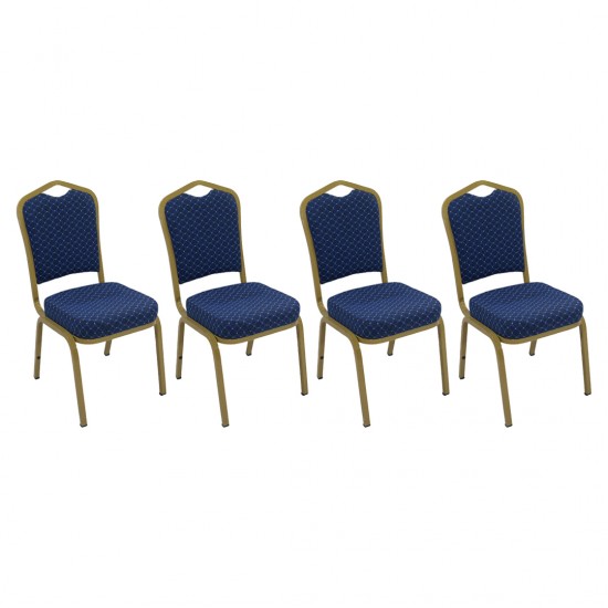 Hilton Konferans Sandalye - Lacivert (4 Adet)