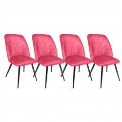 Nilüfer Sandalye ESB (4 Adet) - Koyu Pembe Nilüfer Sandalye ESB (4 Adet) - Koyu Pembe