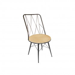 Royal Tel Sandalye (Kumaş) (Elektrostatik Boya) - Kapiçino