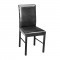 Yemek Masası Sandalyesi (Çelik İskelet) - Siyah