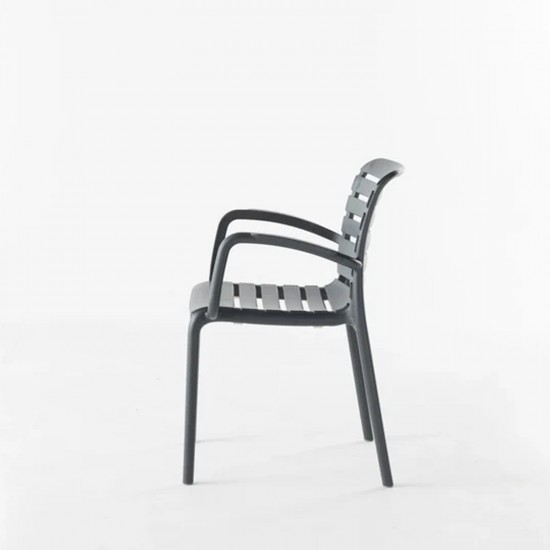 Parma Polipropilen Sandalye - Antrasit (4 Adet Fiyatıdır)