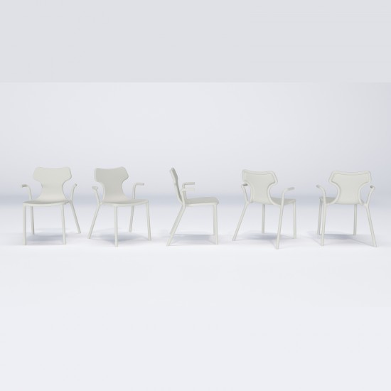 Play Kollu Polipropilen Sandalye - Beyaz (4 Adet Fiyatıdır)