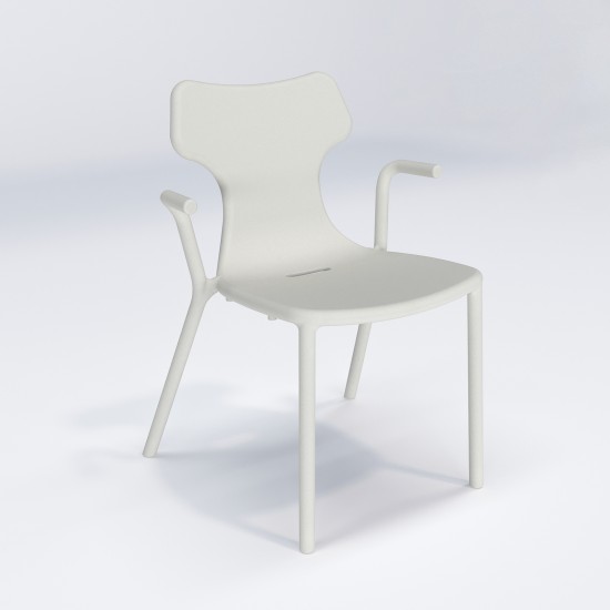 Play Kollu Polipropilen Sandalye - Beyaz (4 Adet Fiyatıdır)