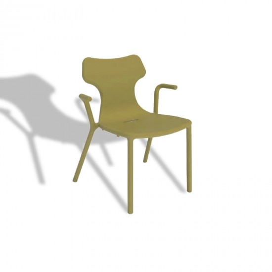 Play Kollu Polipropilen Sandalye - Kapiçino