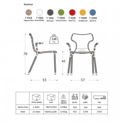 Play Kollu Polipropilen Sandalye - Antrasit