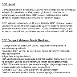 CDF Masa Tablası 105X210 - DCLTM2103