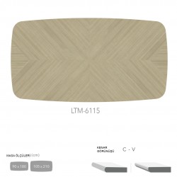 CDF Masa Tablası 105X210 - DCLTM6115