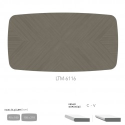 CDF Masa Tablası 105X210 - DCLTM6116