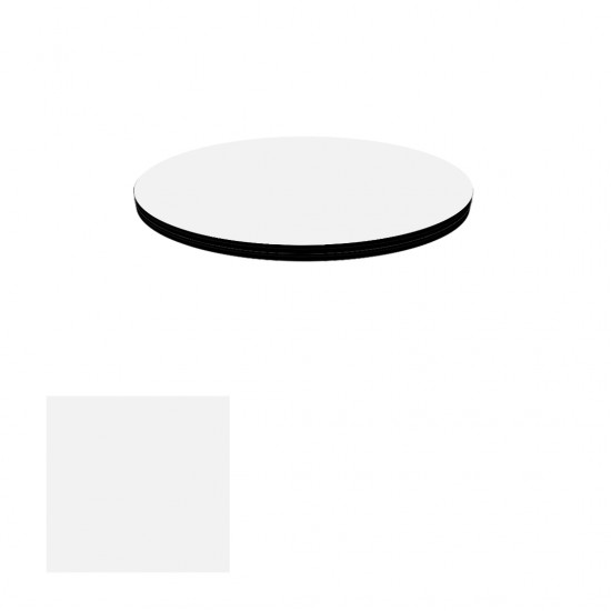Kompakt Laminat Masa Tablası (70 cm Yuvarlak) - Ultra White