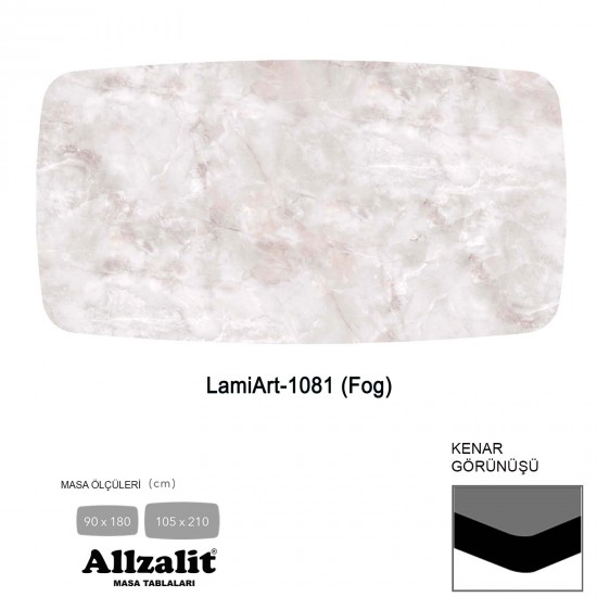 LamiArt Masa Tablası 90X180 - DCLAMART-1081 - (Fog)