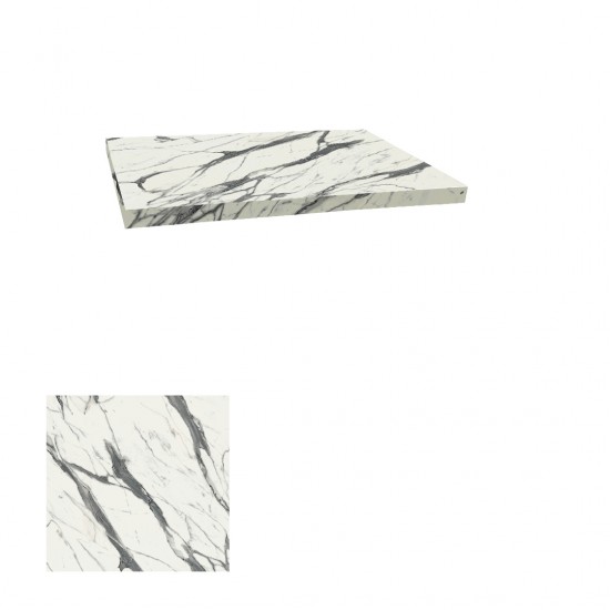 Laminat Masa Tablası (90x90) - Afyon Marble