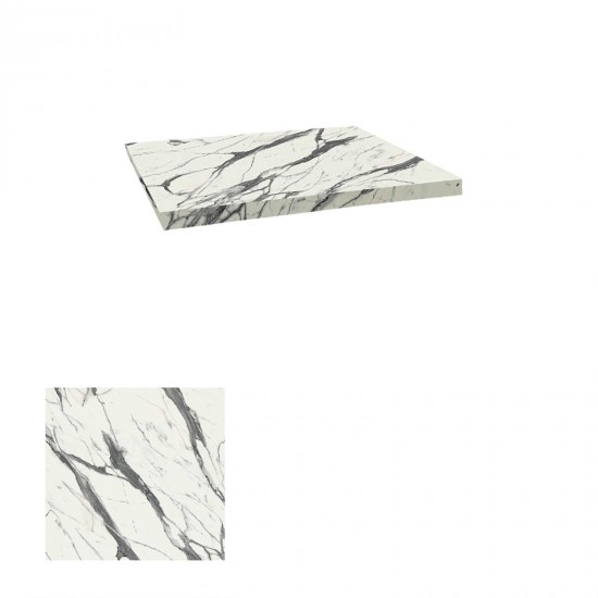 Laminat Masa Tablası (110x110) - Afyon Marble Laminat Masa Tablası (110x110) - Afyon Marble