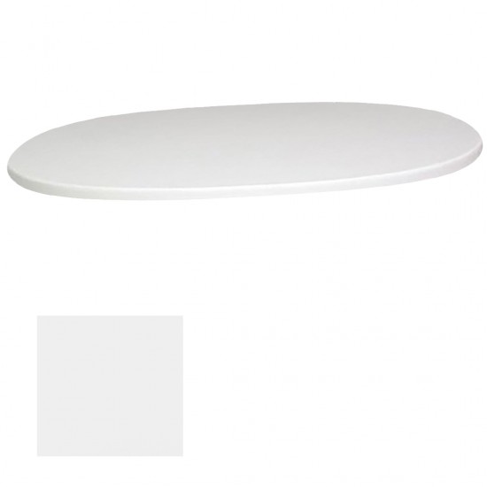 Werzalit Masa Tablası Oval  94x146 - Beyaz