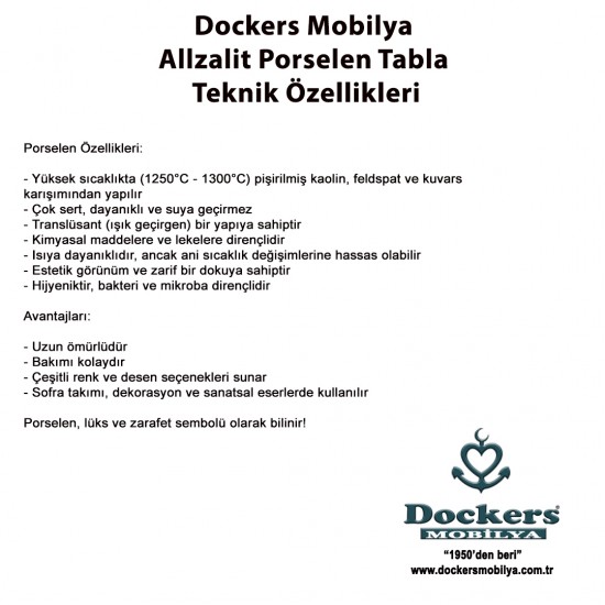 Porselen Masa Tablası 80X160 Porselen Masa Tablası 80X160