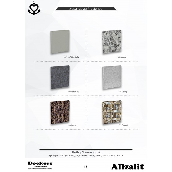 Werzalit, Allzalit veya Wermodin Masa Tablasi Renkleri icin Tiklayiniz (Renk seçmek için açılmıştır) Werzalit, Allzalit veya Wermodin Masa Tablasi Renkleri icin Tiklayiniz (Renk seçmek için açılmıştır)