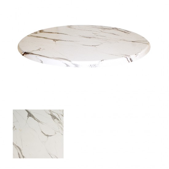 Werzalit Masa Tablası Yuvarlak 107 cm - Afyon Marble