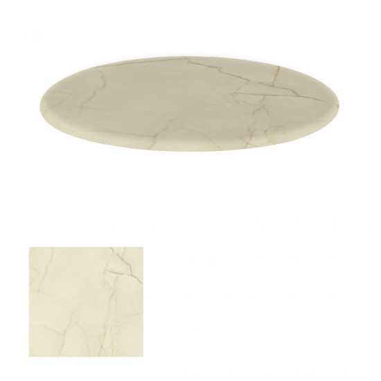 Werzalit Masa Tablası Yuvarlak 107 cm - Golden Marble