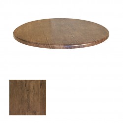 Wermodin Masa Tablası Yuvarlak 107 cm - Rustik Dark