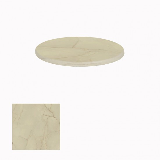 Werzalit Masa Tablası Yuvarlak 70cm - Golden Marble