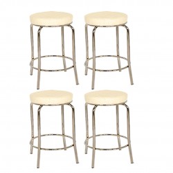 Bar Taburesi 4 Adet - Krem