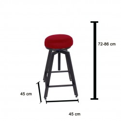 Bar Taburesi Ayarlanabilir - Mor