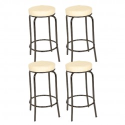 Bar Taburesi ESB 4 Adet - Krem