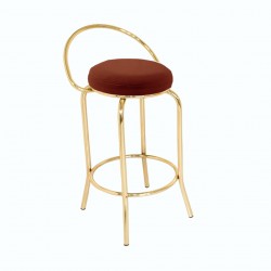 Bar Taburesi Arkalıklı Gold - Kahve Bar Taburesi Arkalıklı Gold - Kahve