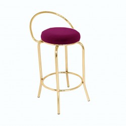Bar Taburesi Arkalıklı Gold - Mor Bar Taburesi Arkalıklı Gold - Mor